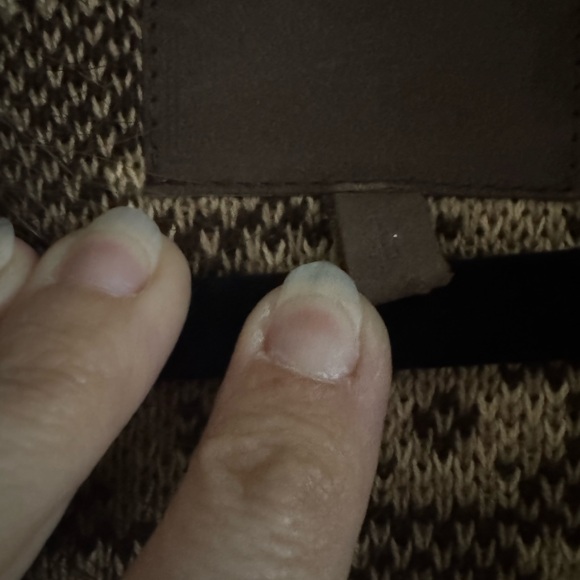 Double D -Geometric Patterned Coat with Faux Fur Trim - Picture 3 of 9